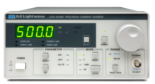 ILX LIGHTWAVE LDX3525B PRECISION CURRENT SOURCE